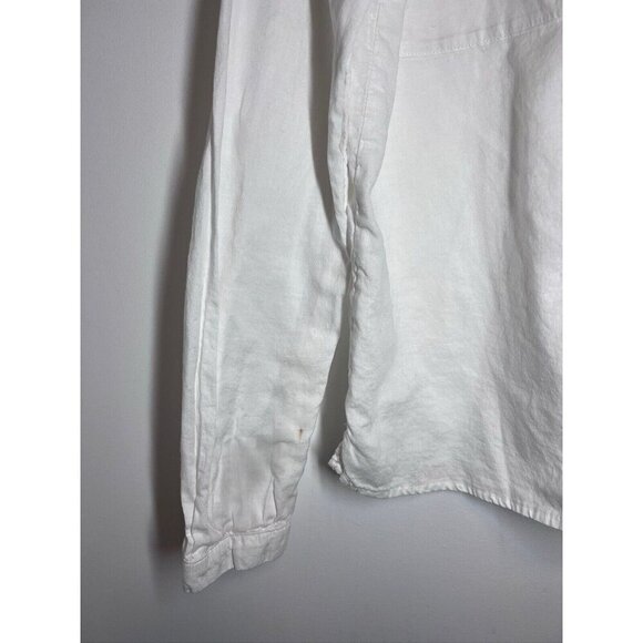 Zara Girls White Long Sleeve Button Down Shirt Eyelashes Size 13/14 - Picture 4 of 10